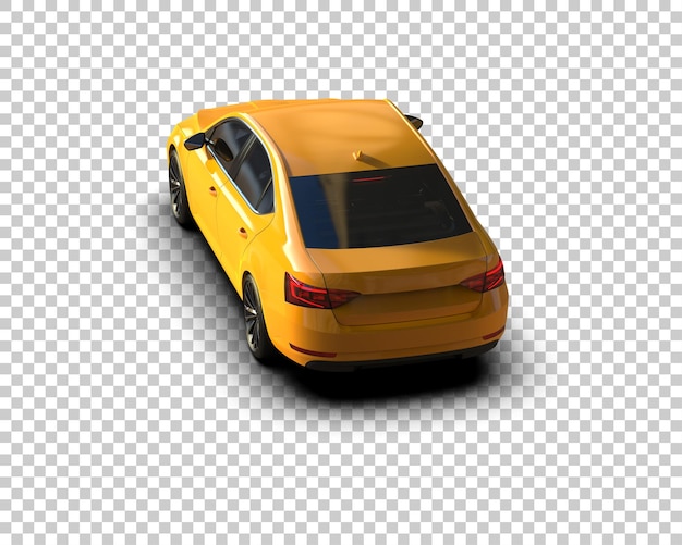 modern car isolated on background 3d rendering illustration
