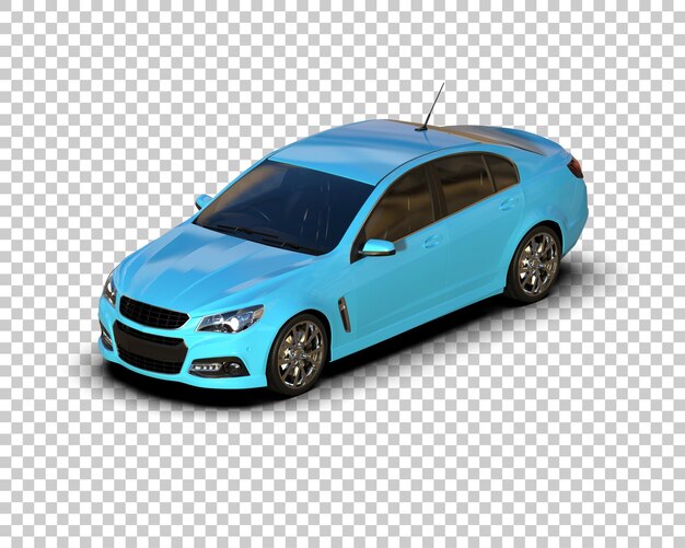 PSD 現代の車が背景に隔離された 3d レンダリングイラスト