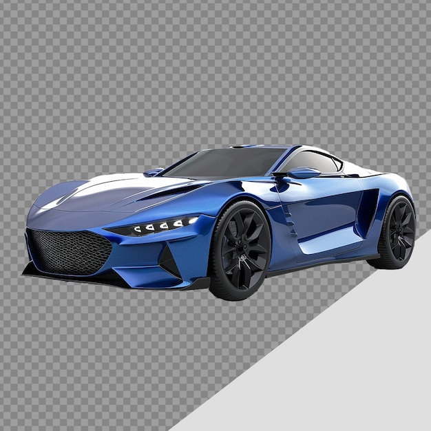 PSD modern car png isolated on transparent background