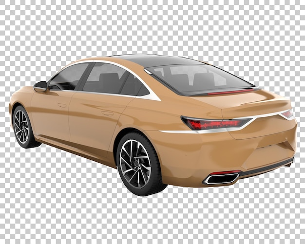 Auto moderna su sfondo trasparente. rendering 3d - illustrazione