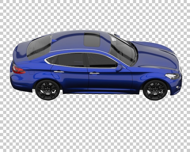 Auto moderna su sfondo trasparente. rendering 3d - illustrazione