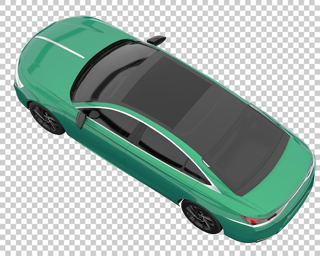 Auto moderna su sfondo trasparente. rendering 3d - illustrazione