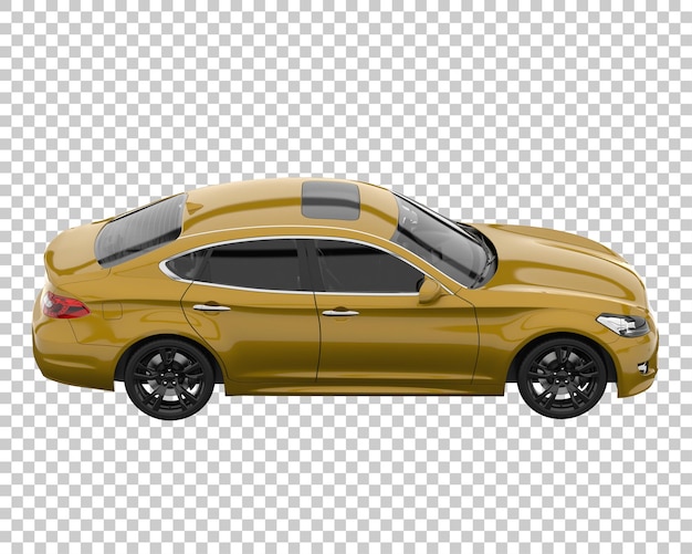 Auto moderna su sfondo trasparente. rendering 3d - illustrazione