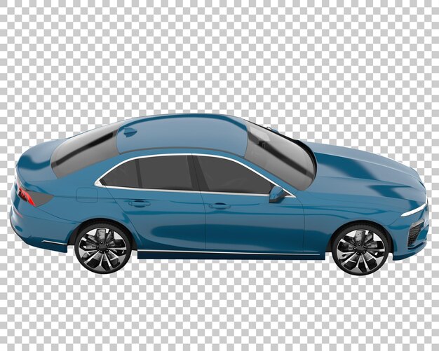 Auto moderna su sfondo trasparente. rendering 3d - illustrazione