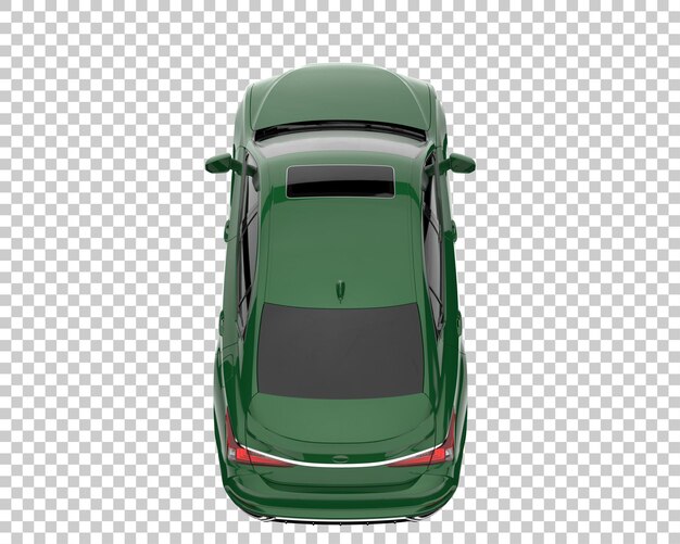 modern car on transparent background. 3d rendering - illustration