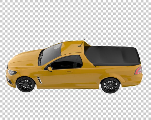 Modern car on transparent background. 3d rendering - illustration