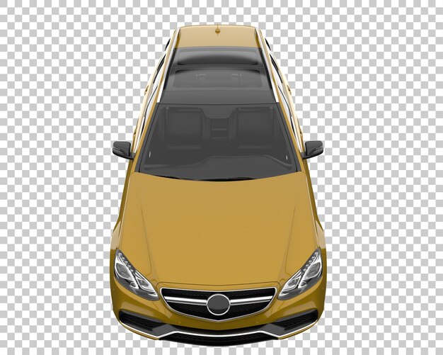 Auto moderna su sfondo trasparente. rendering 3d - illustrazione