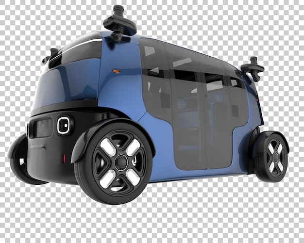 modern car on transparent background. 3d rendering - illustration