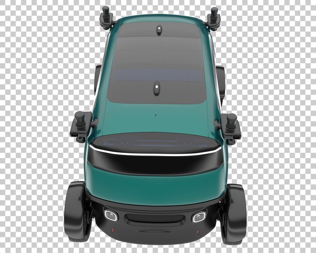 modern car on transparent background. 3d rendering - illustration