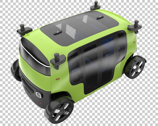 Modern car on transparent background. 3d rendering - illustration