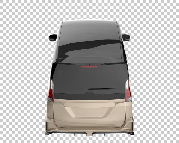 Modern car on transparent background. 3d rendering - illustration