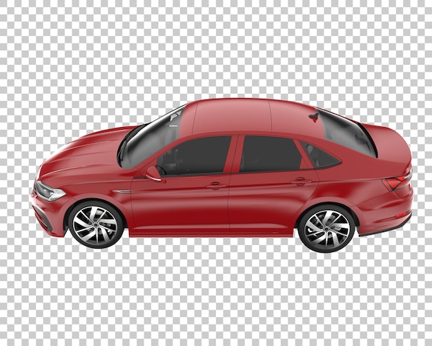 Modern car on transparent background. 3d rendering - illustration