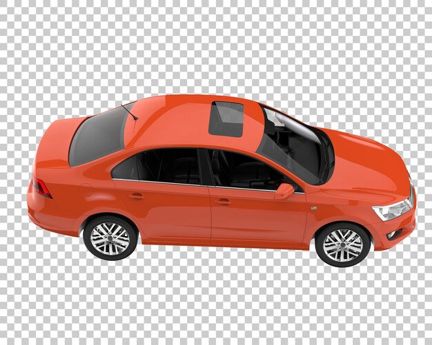 Modern car on transparent background. 3d rendering - illustration