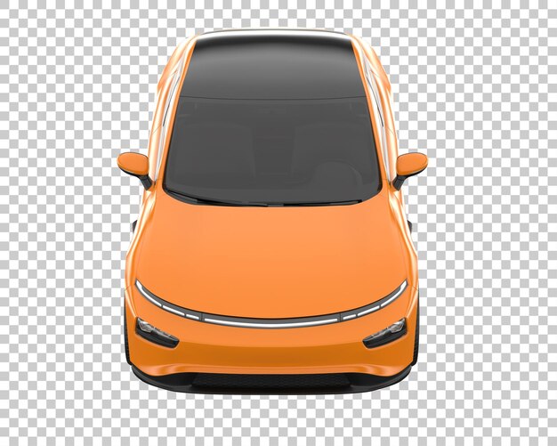 PSD modern car on transparent background. 3d rendering - illustration