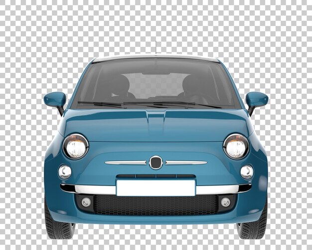 PSD modern car on transparent background. 3d rendering - illustration