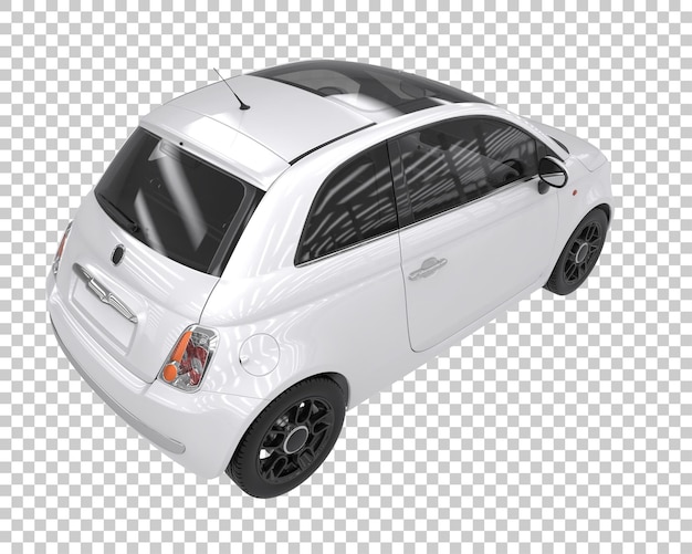 Modern car on transparent background. 3d rendering - illustration