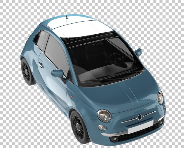 Modern car on transparent background. 3d rendering - illustration