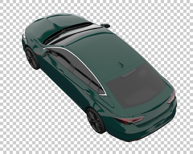 Auto moderna su sfondo trasparente. rendering 3d - illustrazione