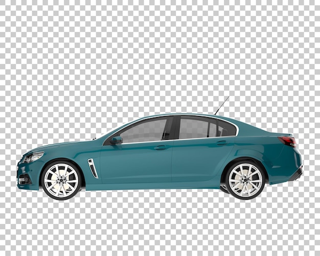 Auto moderna su sfondo trasparente. rendering 3d - illustrazione