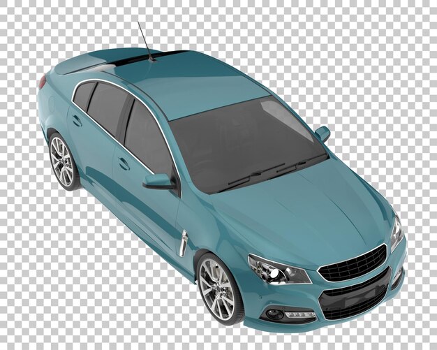 Auto moderna su sfondo trasparente. rendering 3d - illustrazione