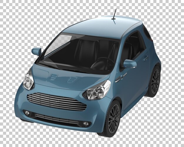 Modern car on transparent background. 3d rendering - illustration