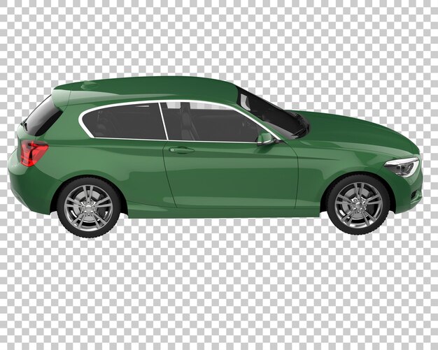 Auto moderna su sfondo trasparente. rendering 3d - illustrazione