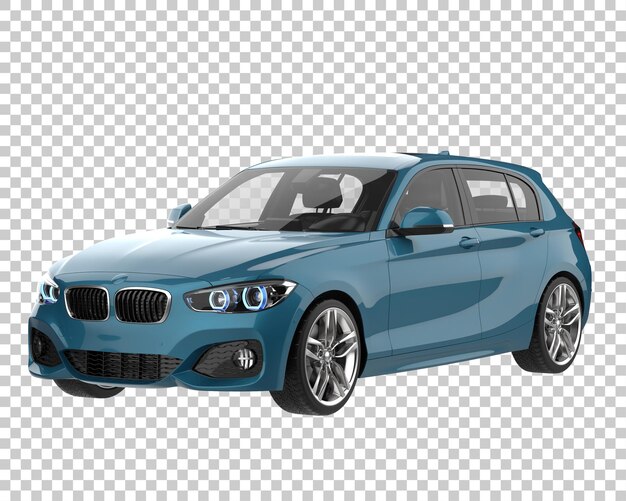 Auto moderna su sfondo trasparente. rendering 3d - illustrazione