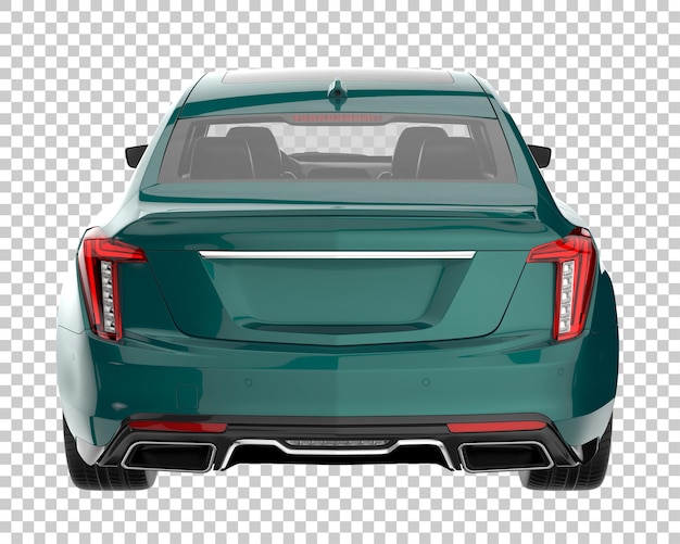 PSD modern car on transparent background. 3d rendering - illustration