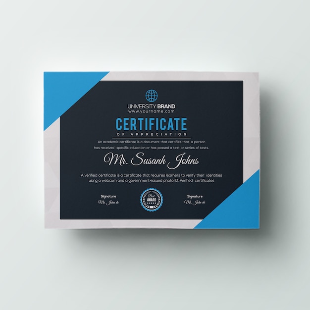 modern certificate template