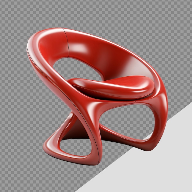 Modern chair png isolated on transparent background