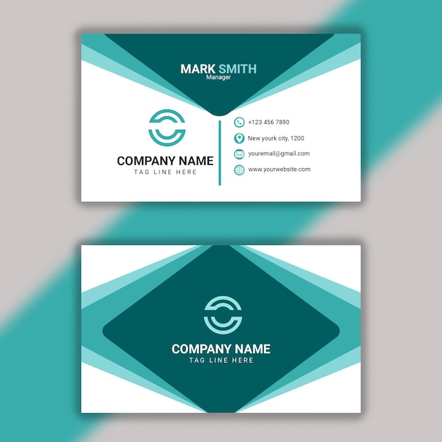modern clean and corporate business card template