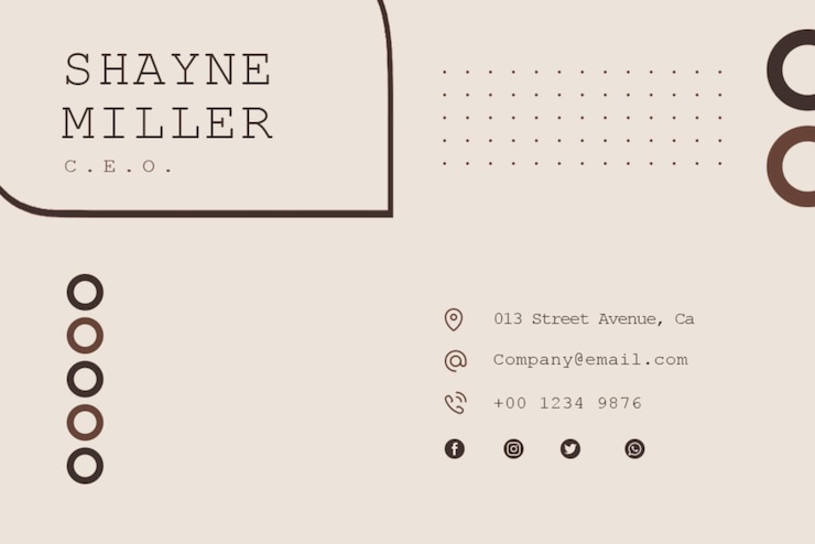 PSD modern and clean professional business card template