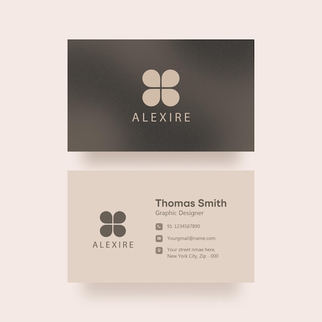 Modern and clean professional business card template