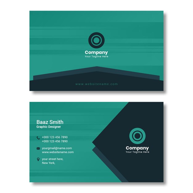 Modern and clean professional business card template