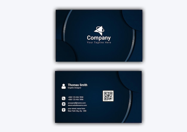 PSD modern and clean professional business card template