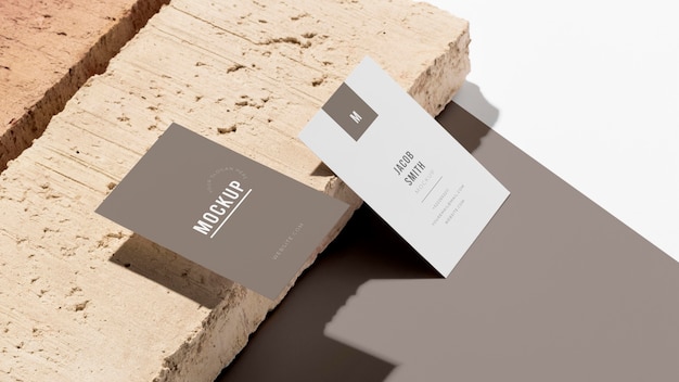 PSD modern composition of mock-up business card