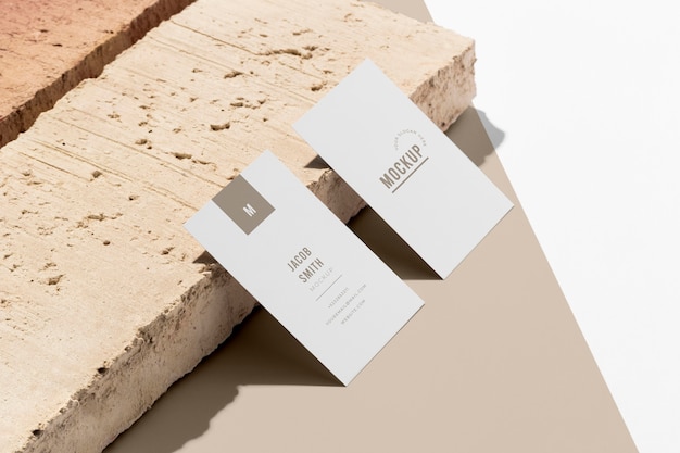 PSD modern composition of mock-up business card