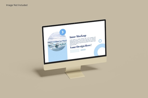 modern computer mockup
