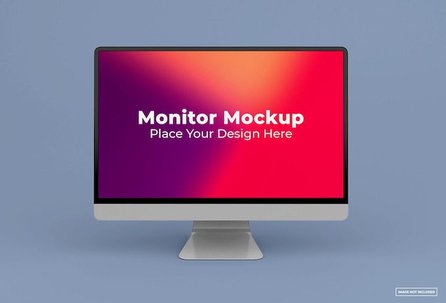 PSD modern computer monitor mockup design