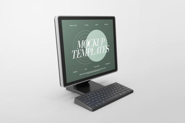 Modern Computer Monitor Mockup Template