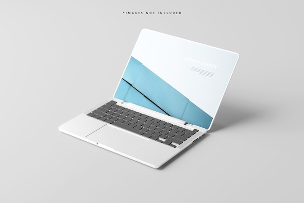 Modern concept laptopschermmodel