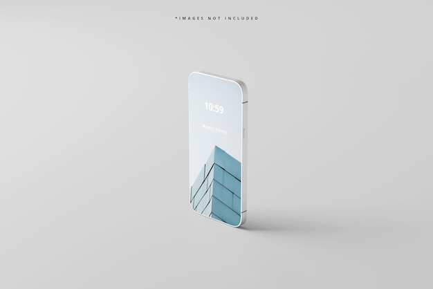 Modern concept smart phone screen mockup