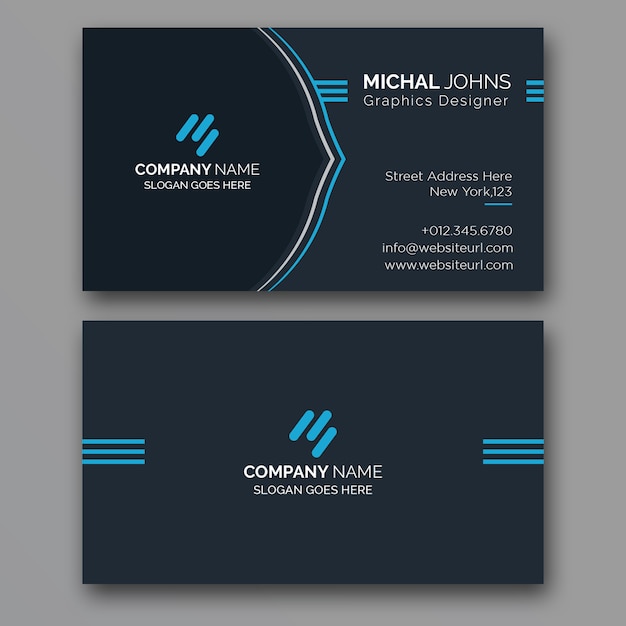 modern corporate business card template