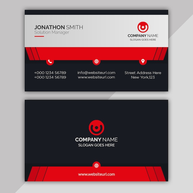 modern corporate business card template