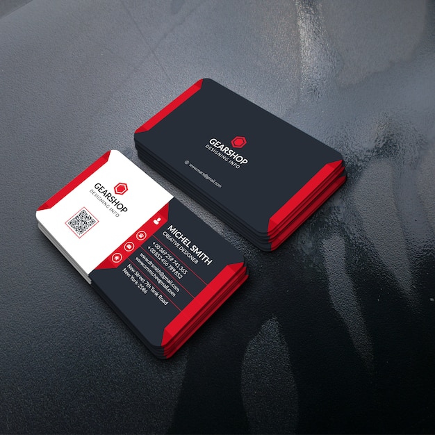 Modern corporate business card