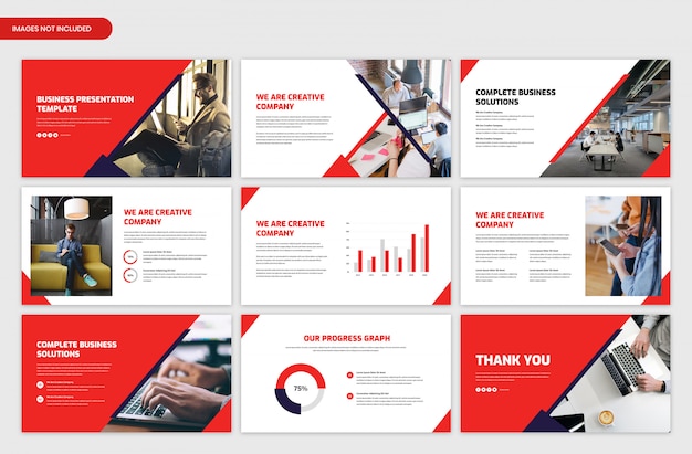 PSD modern corporate business presentation slider template