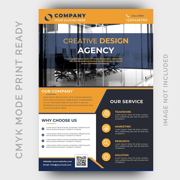 PSD Дизайн плаката журнала брошюры modern corporate flyer