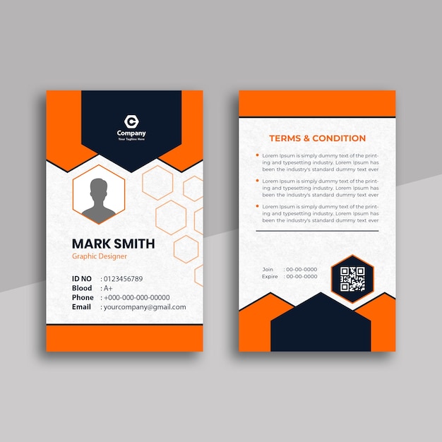 Modern Corporate ID Card Design