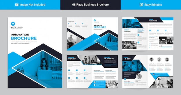 PSD modern corporate profile template for business presentation