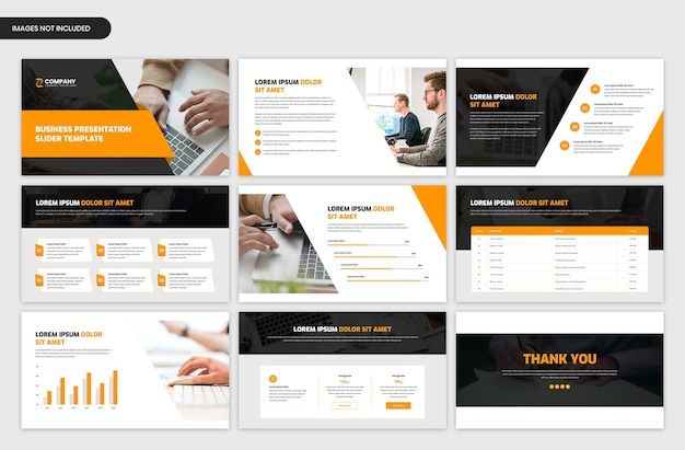 PSD modern corporate slider template for business and startup project